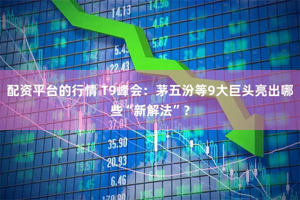 配资平台的行情 T9峰会：茅五汾等9大巨头亮出哪些“新解法”？